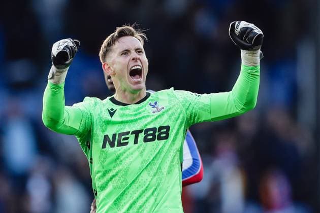 Goalkeeper Dean Henderson (1 Crystal Palace) celebrates winning the Premier League game between Crystal Palace and Liverpool at Selhurst Park in London, England. Copyright: xLiamxAsman SPPx Sportspressphoto_SPR33265
