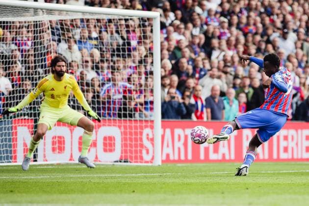 Eddie Nketiah (9 Crystal Palace) scores the winning goal during at the Premier League game between Crystal Palace and Liverpool at Selhurst Park in London, England. Copyright: xLiamxAsman SPPx Sportspressphoto_SPR33276