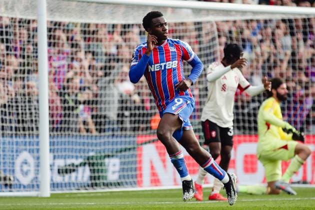 Eddie Nketiah (9 Crystal Palace) celebrates scoring the winning goal during at the Premier League game between Crystal Palace and Liverpool at Selhurst Park in London, England. Copyright: xLiamxAsman SPPx Sportspressphoto_SPR33278