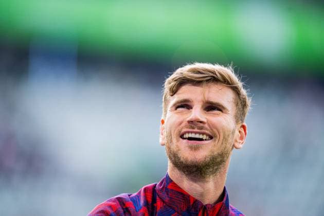 27 09 2025 Soccer, 2025 2026, 1 Bundesliga, 5 Matchday, VfL Wolfsburg RB Leipzig Timo Werner Leipzig DFL REGULATIONS PROHIBIT ANY USE OF PHOTOGRAPHS AS IMAGE SEQUENCES AND OR QUASI VIDEO