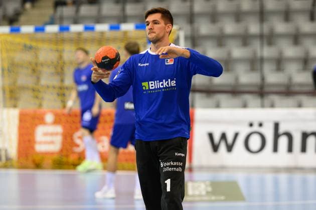 Kornecki, Mateusz TW, HBW Balingen Weilstetten, 1 before the match GER, Bavaria, HSC 2000 Coburg v HBW Balingen Weilstetten, 2 Handball Bundesliga, Handball, Matchday 5, Season 2025 2026, 7 30 p.m., Saturday, 27 09 2025 GER, Bavaria, HSC 2000 Coburg v HBW Balingen Weilstetten, 2 Handball Bundesliga, Handball, Matchday 5, Season 2025 2026, 7 30 p.m., Saturday, 27 09 2025 Coburg Copyright: xEibner-Pressefoto MartinxHerbstx EP_MHT