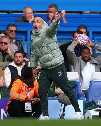 London, England, September 27 2025: Head coach of Chelsea Enzo Maresca during the Premier League game between Chelsea and Brighton & Hove Albion at Stamford Bridge in London, England. (Photo by Jay Patel Sports Press Photo SPP) Copyright: xJayxPatel SportsxPressxPhoto SPPx Sportspressphoto_SPR33321
