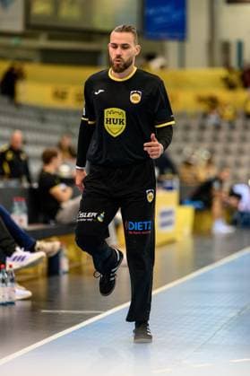 Boukovinas, Petros TW, HSC 2000 Coburg, 16 GER, Bavaria, HSC 2000 Coburg vs HBW Balingen Weilstetten, 2 Handball Bundesliga, Handball, Matchday 5, Season 2025 2026, 7 30 p.m., Saturday, 27 09 2025 GER, Bavaria, HSC 2000 Coburg vs HBW Balingen Weilstetten, 2 Handball Bundesliga, Handball, Matchday 5, Season 2025 2026, 7 30 p.m., Saturday, 27 09 2025 Coburg Copyright: xEibner-Pressefoto MartinxHerbstx EP_MHT