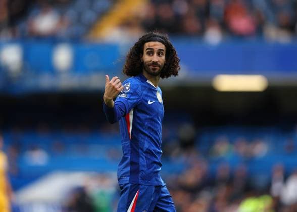 27th September 2025; Stamford Bridge, Chelsea, London, England: Premier League Football, Chelsea versus Brighton and Hove Albion; Marc Cucurella of Chelsea  JohnxPatrickxFletcher