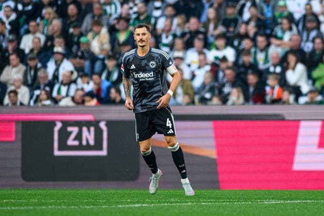 MOENCHENGLADBACH, GERMANY - 27 SEPTEMBER, 2025: Robin Koch - The football match of Bundesliga Borussia Moenchengladbach vs Eintracht Frankfurt at Borussia Park.  Copyright: xVITALIIxKLIUIEVx