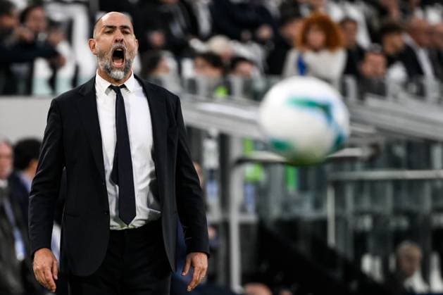 Igor Tudor, head coach of Juventus FC reacts during the Serie A 2025 2026 football match between Juventus FC and Atalanta BC at Juventus Stadium in Torino (Italy), September 27, 2025. andreaxstaccioli