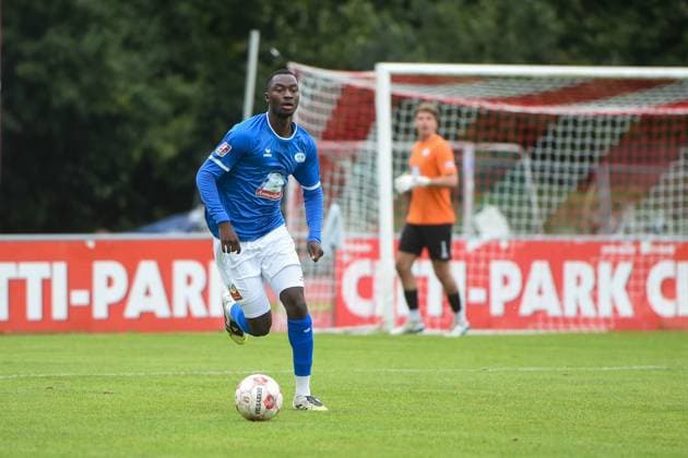 Soccer I Men I Season 2025 2026 I Regionalliga Nord I 11 Matchday I SC Weiche Flensburg 08 SSV Jeddeloh II I 27 09 2025 Ibrahim Touray 2, SSV Jeddeloh II Copyright: xLobeca JanxKirschnerx