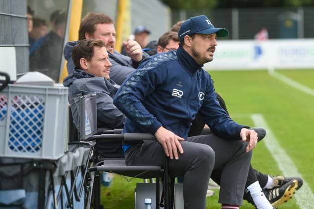 Soccer I Men I Season 2025 2026 I Regionalliga Nord I 11 Matchday I SC Weiche Flensburg 08 SSV Jeddeloh II I 27 09 2025 Björn Lindemann Coach, SSV Jeddeloh II Copyright: xLobeca JanxKirschnerx