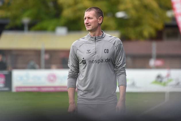 Soccer I Men I Season 2025 2026 I Regionalliga Nord I 11 Matchday I SC Weiche Flensburg 08 SSV Jeddeloh II I 27 09 2025 Tim Wulff Coach, SC Weiche Flensburg 08 Copyright: xLobeca JanxKirschnerx