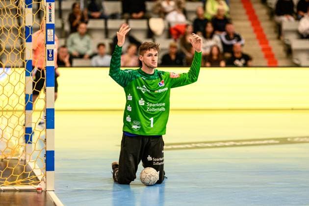 Kornecki, Mateusz TW, HBW Balingen Weilstetten, 1 GER, Bavaria, HSC 2000 Coburg v HBW Balingen Weilstetten, 2 Handball Bundesliga, Handball, Matchday 5, Season 2025 2026, 7 30 p.m., Saturday, 27 09 2025 GER, Bavaria, HSC 2000 Coburg v HBW Balingen Weilstetten, 2 Handball Bundesliga, Handball, Matchday 5, Season 2025 2026, 7 30 p.m., Saturday, 27 09 2025 Coburg Copyright: xEibner-Pressefoto MartinxHerbstx EP_MHT