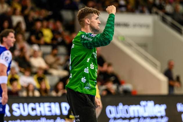 Kornecki, Mateusz TW, HBW Balingen Weilstetten, 1 GER, Bavaria, HSC 2000 Coburg v HBW Balingen Weilstetten, 2 Handball Bundesliga, Handball, Matchday 5, Season 2025 2026, 7 30 p.m., Saturday, 27 09 2025 GER, Bavaria, HSC 2000 Coburg v HBW Balingen Weilstetten, 2 Handball Bundesliga, Handball, Matchday 5, Season 2025 2026, 7 30 p.m., Saturday, 27 09 2025 Coburg Copyright: xEibner-Pressefoto MartinxHerbstx EP_MHT