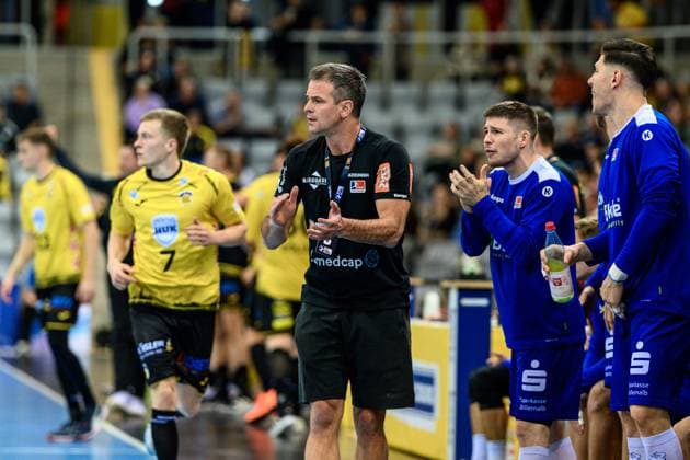 Flohr, Matthias Coach, HBW Balingen Weilstetten GER, Bavaria, HSC 2000 Coburg v HBW Balingen Weilstetten, 2 Handball Bundesliga, Handball, Matchday 5, Season 2025 2026, 7 30 p.m., Saturday, 27 09 2025 GER, Bavaria, HSC 2000 Coburg v HBW Balingen Weilstetten, 2 Handball Bundesliga, Handball, Matchday 5, Season 2025 2026, 7 30 p.m., Saturday, 27 09 2025 Coburg Copyright: xEibner-Pressefoto MartinxHerbstx EP_MHT