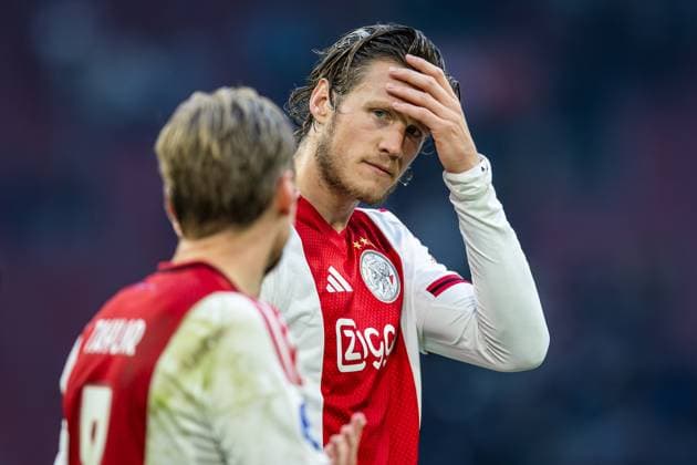 AMSTERDAM , 27-09-2025 , Johan Cruyff ArenA , season 2025 2026 , Dutch Eredivisie football . Match between Ajax and NAC Breda , Picture shows Ajax player Wout Weghorst (final score 2-1). Ajax - NAC  x31226758x Copyright: