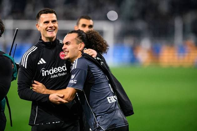 MOENCHENGLADBACH, GERMANY - 27 SEPTEMBER, 2025: Arthur Theate - The football match of Bundesliga Borussia Moenchengladbach vs Eintracht Frankfurt at Borussia Park.  Copyright: xVITALIIxKLIUIEVx