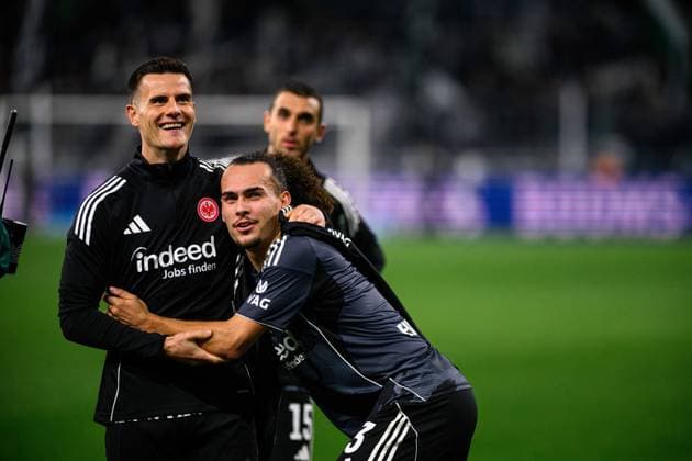 MOENCHENGLADBACH, GERMANY - 27 SEPTEMBER, 2025: Arthur Theate - The football match of Bundesliga Borussia Moenchengladbach vs Eintracht Frankfurt at Borussia Park.  Copyright: xVITALIIxKLIUIEVx
