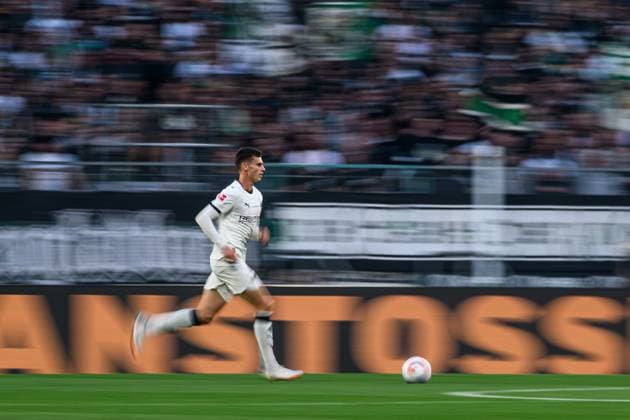 MOENCHENGLADBACH, GERMANY - 27 SEPTEMBER, 2025: Yannik Engelhardt - The football match of Bundesliga Borussia Moenchengladbach vs Eintracht Frankfurt at Borussia Park.  Copyright: xVITALIIxKLIUIEVx