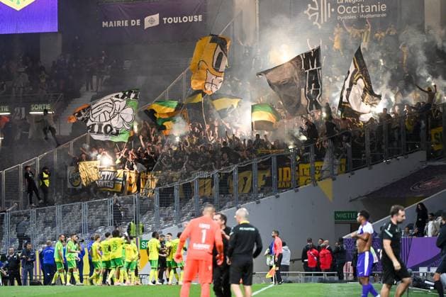 Toulouse FC v FC Nantes - Ligue 1 McDonald s 2025 2026 Equipe de football de Nantes FCN during the Ligue 1 McDonald s match between Toulouse and Nantes at Stadium de Toulouse on September 27, 2025 in Toulouse, France. Toulouse France  Copyright: xFEPx 776348141