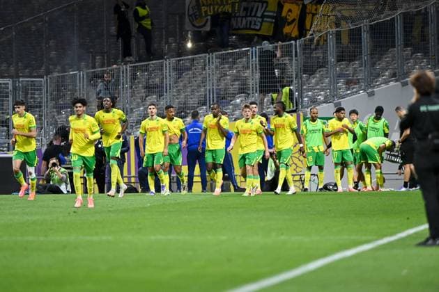 Toulouse FC v FC Nantes - Ligue 1 McDonald s 2025 2026 Equipe de football de Nantes FCN during the Ligue 1 McDonald s match between Toulouse and Nantes at Stadium de Toulouse on September 27, 2025 in Toulouse, France. Toulouse France  Copyright: xFEPx 776348141