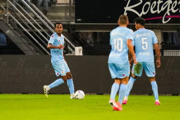 Eredivisie: Heracles Almelo v Sparta Rotterdam Almelo - Marvin Young of Sparta Rotterdam during the seventh competition round of the 2025 2026 Eredivisie season. The match is set between Heracles Almelo and Sparta Rotterdam at Asito Stadion on 27 September 2025 in Almelo, The Netherlands. (VK Sportphoto Danny de Groot) Copyright: xDannyxdexGrootx