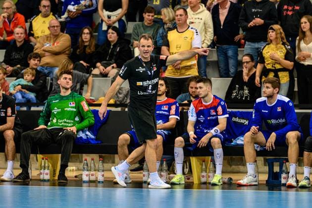 Flohr, Matthias Coach, HBW Balingen Weilstetten GER, Bavaria, HSC 2000 Coburg v HBW Balingen Weilstetten, 2 Handball Bundesliga, Handball, Matchday 5, Season 2025 2026, 7 30 p.m., Saturday, 27 09 2025 GER, Bavaria, HSC 2000 Coburg v HBW Balingen Weilstetten, 2 Handball Bundesliga, Handball, Matchday 5, Season 2025 2026, 7 30 p.m., Saturday, 27 09 2025 Coburg Copyright: xEibner-Pressefoto MartinxHerbstx EP_MHT