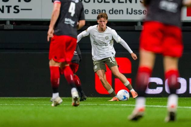 ROTTERDAM , 27-09-2025 , Stadium Woudestein , season 2025 2026 , VriendenLoterij Eredivisie , Excelsior vs PSV Eindhoven , PSV Player Paul Wanner Excelsior - PSV  x31229197x Copyright:
