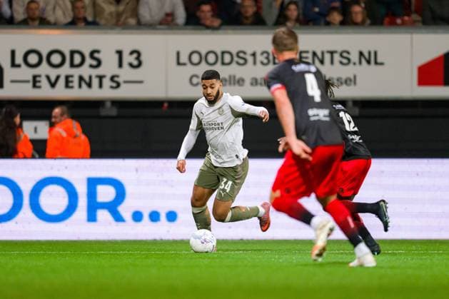 ROTTERDAM , 27-09-2025 , Stadium Woudestein , season 2025 2026 , VriendenLoterij Eredivisie , Excelsior vs PSV Eindhoven , PSV Player Ismael Saibari Excelsior - PSV  x31229203x Copyright: