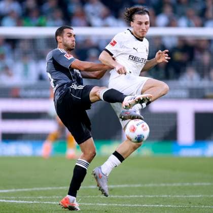 REITZ Rocco Team Borussia Moenchengladbach with SKHIRI Ellyes DFL Bundesliga Season 2025 2026 Match Borussia Moenchengladbach Frankfurt 4 6 on 27 09 2025 in Moenchengladbach DFL REGULATIONS PROHIBIT ANY USE OF PHOTOGRAPHS as IMAGE SEQUENCES and or QUASI VIDEO Copyright: xLacixPerenyix
