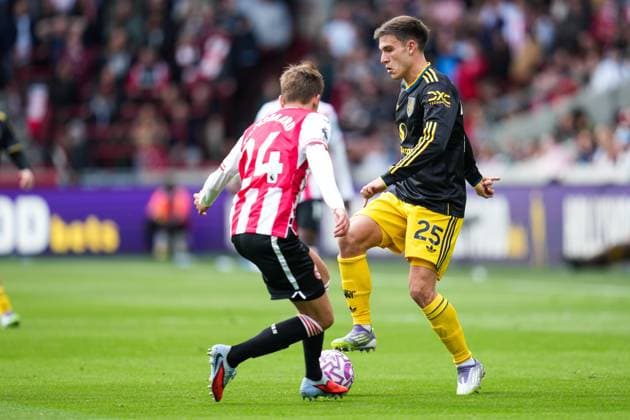 Premier League Brentford v Manchester United, ManU Manuel Ugarte of Manchester United during the Premier League match Brentford vs Manchester United at The Gtech Community Stadium, London, United Kingdom, 27th September 2025 (Photo by Harvey Murphy News Images) Copyright: xHarveyxMurphy NewsxImagesx