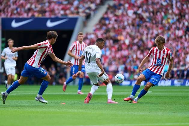 Kylian Mbappe of Real Madrid CF during the La Liga EA match between Atletico de Madrid and Real Madrid CF, on September 27, 2025. - 27 09 2025 - Spain Madrid Madrid -  LGMx xLexPictorium LePictorium_0315376