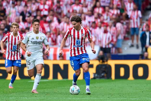 Julian Alvarez of Atletico de Madrid during the La Liga EA match between Atletico de Madrid and Real Madrid CF, on September 27, 2025. - 27 09 2025 - Spain Madrid Madrid -  LGMx xLexPictorium LePictorium_0315458