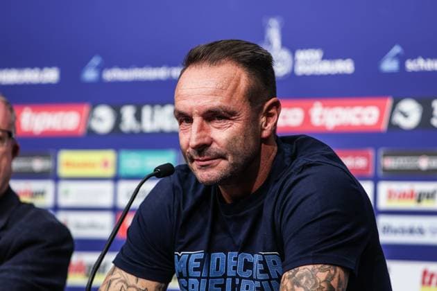 sports, football, 3 league season 2025 2026 8 matchday MSV Duisburg FC Ingolstadt 04 27 09 2025, schauinsland reisen arena Dietmar Hirsch head coach, MSV Duisburg Duisburg schauinsland reisen arena North Rhine-Westphalia Germany