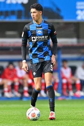 Paderborn, Home Deluxe Arena, 27 09 25, GER, Herren, 2 Bundesliga, Saison 2025 2026, SC Paderborn 07 1 FC Kaiserslautern Bild Santiago CASTANEDA Paderborn DFL regulations prohibit any use of photographs as image sequences and or quasi video NRW Deutschland