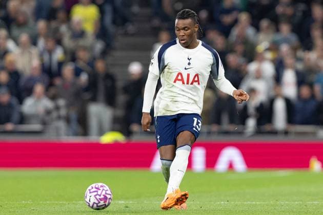 27th September 2025; Tottenham Hotspur Stadium, London, England; Premier League Football, Tottenham Hotspur versus Wolverhampton Wanderers; Destiny Udogie of Tottenham Hotspur  IanxStephen