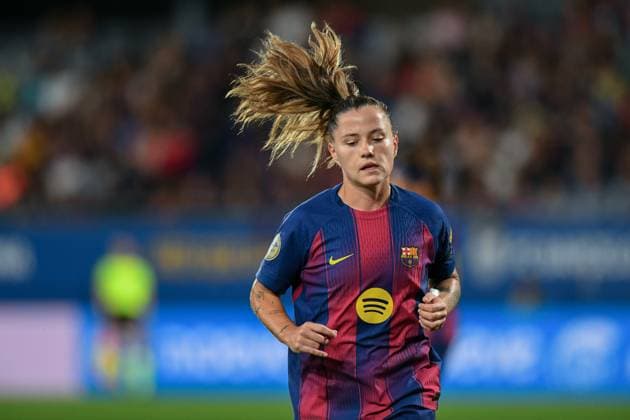 FC Barcelona, Barca v RCD ESPANYOL. JOHAN CRUYFF STADIUM,BARCELONA. September 27,2025 FC BARCELONA vs RCD ESPANYOL. September 25,2025 Claudia Pina (9) of FC Barcelona during the match between FC Barcelona and Real Sociedad corresponding to the fifth day of the La Liga F Moeve at the Johan Cruyff Stadium in Barcelona, Spain, on September 27, 2025. Barcelona ESP Copyright: xS.xRosx
