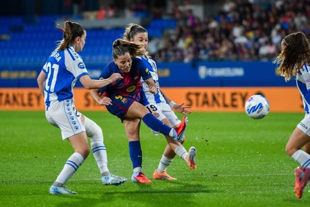 FC Barcelona, Barca v RCD ESPANYOL. JOHAN CRUYFF STADIUM,BARCELONA. September 27,2025 FC BARCELONA vs RCD ESPANYOL. September 25,2025 Claudia Pina (9) of FC Barcelona during the match between FC Barcelona and Real Sociedad corresponding to the fifth day of the La Liga F Moeve at the Johan Cruyff Stadium in Barcelona, Spain, on September 27, 2025. Barcelona ESP Copyright: xS.xRosx