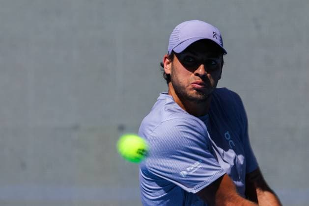 BEIJING, CHINA - SEPTEMBER 28: Flavio Cobolli of Italy returns a shot in the Men s Singles Round of 16 match against Learner Tien of the United States on day 7 of the 2025 China Open at National Tennis Center on September 28, 2025 in Beijing, China.  Copyright: xVCGx 111593673590