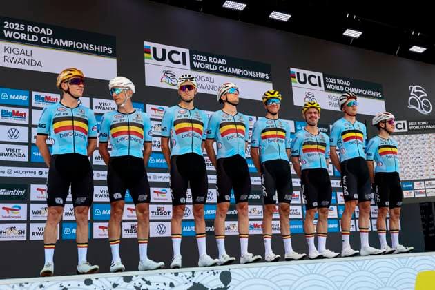2025 UCI Road World Championships Kigali Rwanda 2025 UCI Road World Championships Kigali Rwanda - Men Elite Road Race - Kigali - Kigali 267,5 km - 28 09 2025 - Belgium - photo Luca Bettini SprintCyclingAgency 2025 Kigali Rwanda  Copyright: xLucaxBettinix xSprintcyclingagencyx