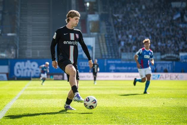 Rostock, Germany 27 September 2025 3 Liga 2025 2026 FC Hansa Rostock vs TSV Havelse In the picture John Posselt TSV Havelse DFB regulations prohibit any use of photographs as image sequences and or quasi video Copyright: xFotostandx xVoelkerx