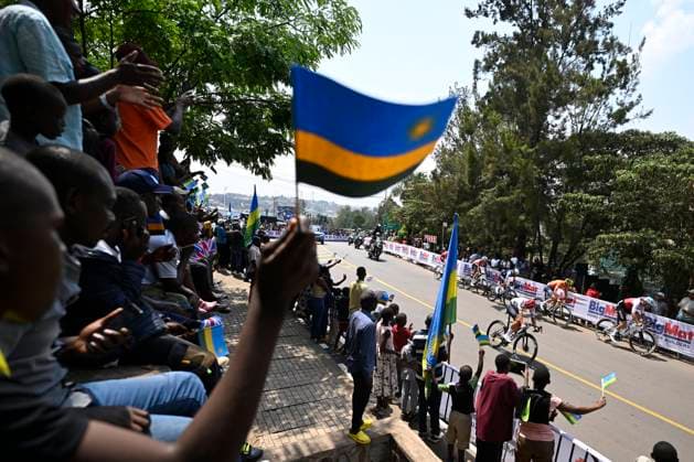 UCI 2025 Road World Championship, WM, Weltmeisterschaft Kigali 28 09 2025 KIGALI, RWANDA - SEPTEMBER 28 : Illustration picture during the Men Elite cycling road race of the UCI Road World Championships 2025 92nd edition an UCI World Championships cycling race of 267.5 km with start in Kigali and finish in Kigali on September 28, 2025 in Kigali, Rwanda, 28 09 2025 Kigali Rwanda  Copyright: xJanxDexMeuleneirx