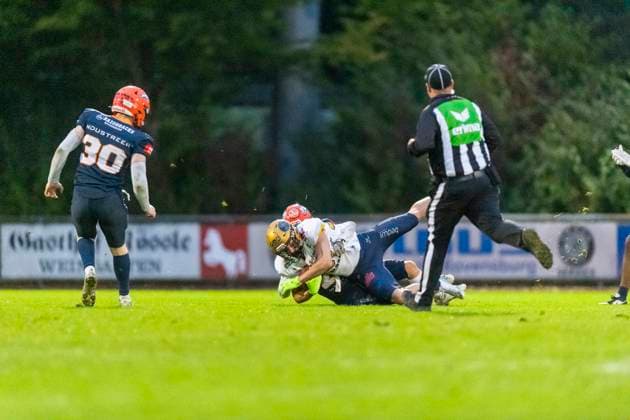 GER, ifm Ravensburg Razorbacks vs Dresden Monarchs, American Football, GFL, Season 2025, Playoffs, Semifinals, 27 09 2025, GER, ifm Ravensburg Razorbacks vs Dresden Monarchs, American Football, GFL, Season 2025, Playoffs, Semifinals, 27 09 2025 Weingarten Copyright: xEibner-Pressefoto FlorianxWolfx EP_FWF