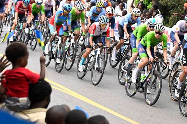 UCI 2025 Road World Championship, WM, Weltmeisterschaft Kigali 28 09 2025 KIGALI, RWANDA - SEPTEMBER 28 : Pogacar Tadej (SLO) during the Men Elite cycling road race of the UCI Road World Championships 2025 92nd edition an UCI World Championships cycling race of 267.5 km with start in Kigali and finish in Kigali on September 28, 2025 in Kigali, Rwanda, 28 09 2025 Kigali Rwanda  Copyright: xJanxDexMeuleneirx