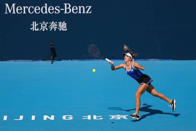 BEIJING, CHINA - SEPTEMBER 28: McCartney Kessler of the United States competes in the Women s Singles Round of 32 match against Barbora Krejcikova of Czechia on day 7 of the 2025 China Open at National Tennis Center on September 28, 2025 in Beijing, China.  Copyright: xVCGx 111593685129