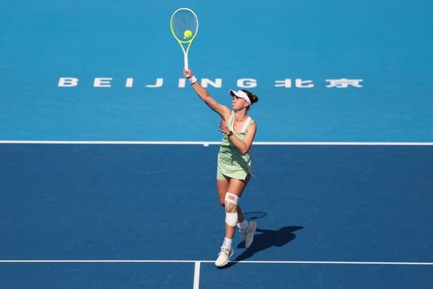 BEIJING, CHINA - SEPTEMBER 28: Barbora Krejcikova of Czechia competes in the Women s Singles Round of 32 match against McCartney Kessler of the United States on day 7 of the 2025 China Open at National Tennis Center on September 28, 2025 in Beijing, China.  Copyright: xVCGx 111593685190