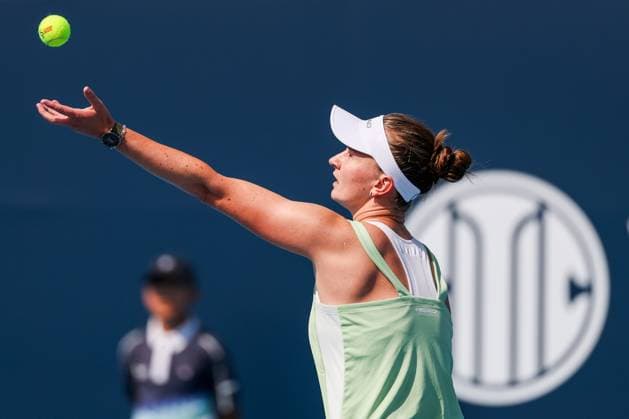 BEIJING, CHINA - SEPTEMBER 28: Barbora Krejcikova of Czechia competes in the Women s Singles Round of 32 match against McCartney Kessler of the United States on day 7 of the 2025 China Open at National Tennis Center on September 28, 2025 in Beijing, China.  Copyright: xVCGx 111593681519