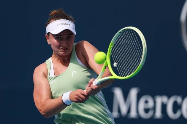 BEIJING, CHINA - SEPTEMBER 28: Barbora Krejcikova of Czechia competes in the Women s Singles Round of 32 match against McCartney Kessler of the United States on day 7 of the 2025 China Open at National Tennis Center on September 28, 2025 in Beijing, China.  Copyright: xVCGx 111593685002