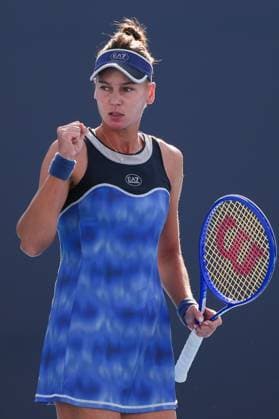BEIJING, CHINA - SEPTEMBER 28: Veronika Kudermetova competes in the Women s Singles Round of 32 match against Marie Bouzkova of the Czech Republic on day 7 of the 2025 China Open at National Tennis Center on September 28, 2025 in Beijing, China.  Copyright: xVCGx 111593705144