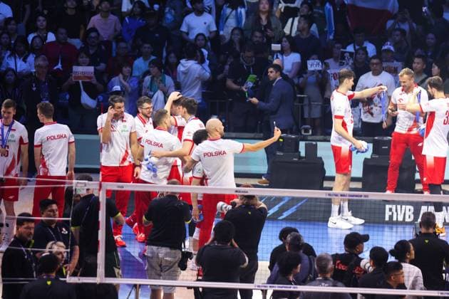 2025.09.28 Pasay City Manila siatkowka mezczyn Mistrzostwa Swiata FIVB 2025 Czechy - Polska N z FIVB Men s World Championship, WM, Weltmeisterschaft 2025 Czechia - Poland third place match bronze medalist mecz o trzecie miejsce medale brazowwe Wilredo Leon Bartosz Kurek radosc zwyciestwo winner win kibice Nicola Grbic doping Kamil Semeniuk Marcin Komenda Jakub Kochanowski Norbert Huber Bartosz Kurek Wilfredo Leon Jakub Popiwczak Foto Szymon Gorski PressFocus 2025.09.28 Pasay City Manila volleyball men FIVB Men s World Championship 2025 Czechy - Polska FIVB Men s World Championship 2025 Czechia - Poland third place match bronze medalist mecz o trzecie miejsce medale brazowwe Wilredo Leon Bartosz Kurek radosc zwyciestwo winner win kibice Nicola Grbic doping Kamil Semeniuk Marcin Komenda Jakub Kochanowski Norbert Huber Bartosz Kurek Wilfredo Leon Jakub Popiwczak Credit: Szymon Gorski PressFocus NEWSPIX.PL --- newspix.pl 
