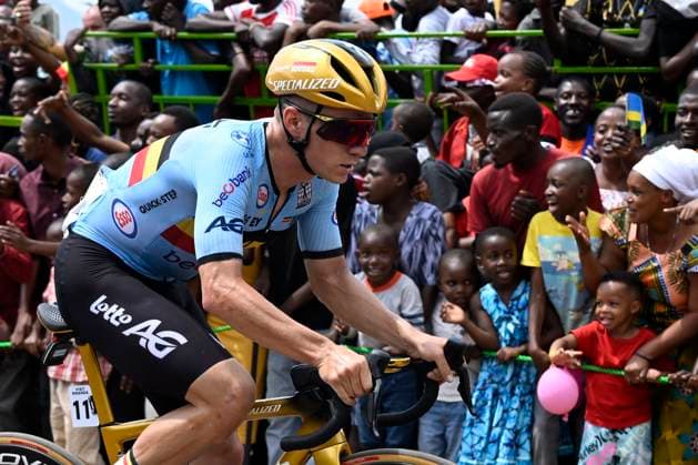 UCI 2025 Road World Championship, WM, Weltmeisterschaft Kigali 28 09 2025 KIGALI, RWANDA - SEPTEMBER 28 : Evenepoel Remco (BEL) during the Men Elite cycling road race of the UCI Road World Championships 2025 92nd edition an UCI World Championships cycling race of 267.5 km with start in Kigali and finish in Kigali on September 28, 2025 in Kigali, Rwanda, 28 09 2025 Kigali Rwanda  Copyright: xJanxDexMeuleneirx