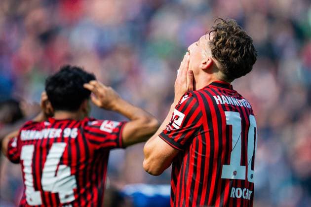 28 09 2025 Soccer, 2025 2026, 2 Bundesliga, 7 Matchday, Hannover 96 DSC Arminia Bielefeld Jannik Rochelt Hannover DFL REGULATIONS PROHIBIT ANY USE OF PHOTOGRAPHS AS IMAGE SEQUENCES AND OR QUASI VIDEO