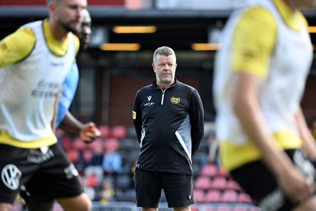 STOCKHOLM 20250928 Mjällby coach Anders Torstensson during Sunday s Allsvenskan football match between IF Brommapojkarna and Mjällby AIF at Grimsta IP STOCKHOLM Sweden x10070x  Copyright: xJessicaxGow TTx ALLSWEDEN BROMMAPOJKARNA-MJÄLLBY